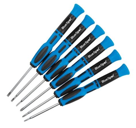 6 Piece Precision Screwdriver Set Flat And Cross Points T5 T6 T7 T8