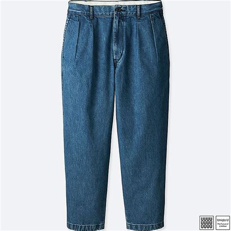 Men Uniqlo U Wide Fit Pleated Trousers Uniqlo Uk