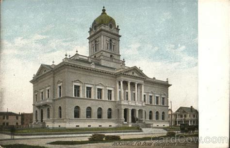 Jacksonville, Fla. Duval County Court House Florida Postcard