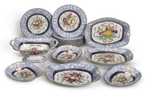 113 A New Hall Bone China Part Dessert Service Circa 1815 20