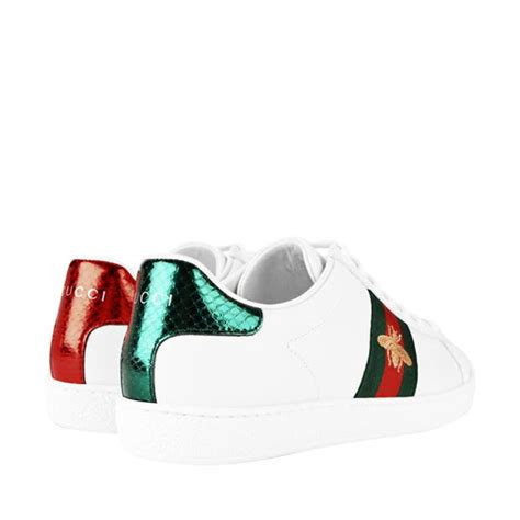 Gucci New Ace Bee Embroidered Trainers Women Low Trainers Flannels