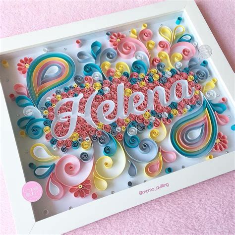 Momo Quilling Paper Art On Instagram A Helena Vem A