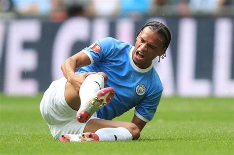 Leroy Sane taken off with injury in Community Shield | Man City vs ...