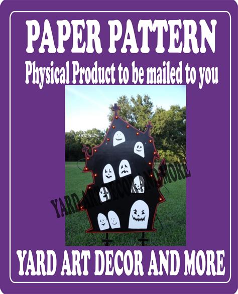 Haunted House Paper Pattern – Yard Art Decor and More LLC