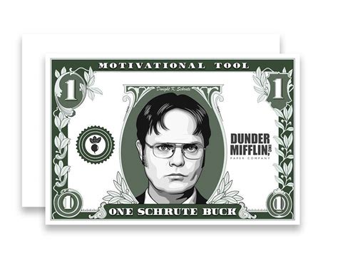 Buy Dwight Schrute Inspired Schrute Bucks Card Pack Of Online At