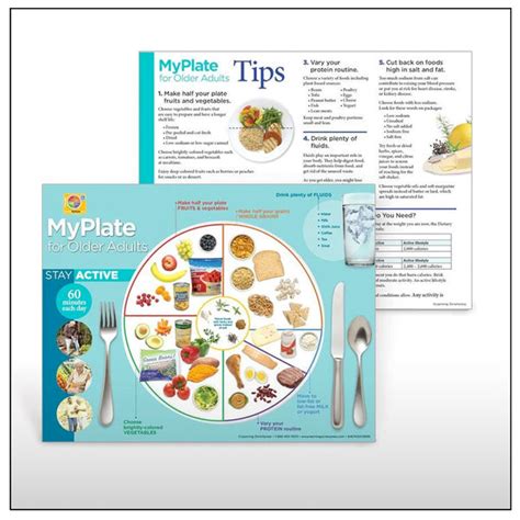 Myplate For Older Adults Handouts Creative Health Products