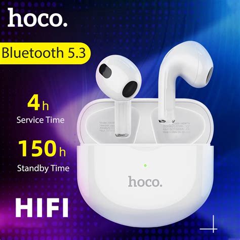 Hoco Ew True Wireless Bluetooth Built In Mic Earphone For Iphone