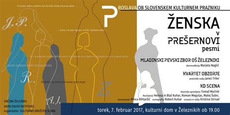 Vabilo Na Proslavo Ob Slovenskem Kulturnem Prazniku Zelezniki Si