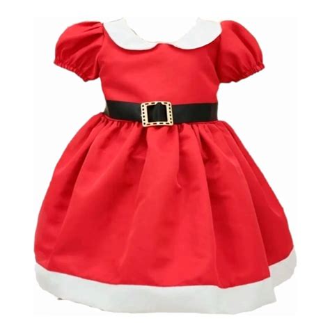 Vestido Tem Tico Natal Infantil Beb Menina Soltinho Armado Natalino