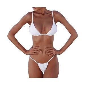 Mgsfglk Bikini Donna Mare Top Triangolo Brasiliano Triangolo Costume