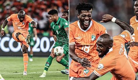 Afcon Ivory Coast Guinea Bissau Fofana And Krasso On Target