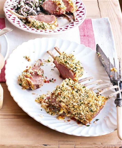 Lemon And Herb Crusted Racks Of Lamb Recipe Delicious Magazine