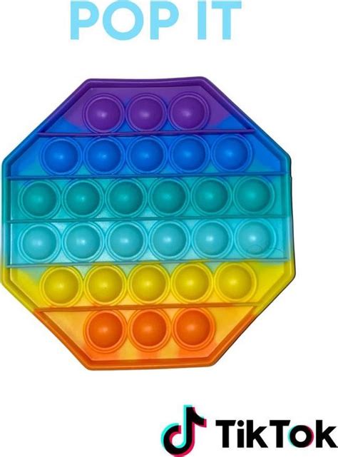 Pop IT Fidget Toys Fidget Pakket 3 In 1 Regenboog Hart Cirkel En