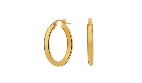 Buy Revere 9ct Gold Plain Creole Hoop Earrings Womens Earrings Argos