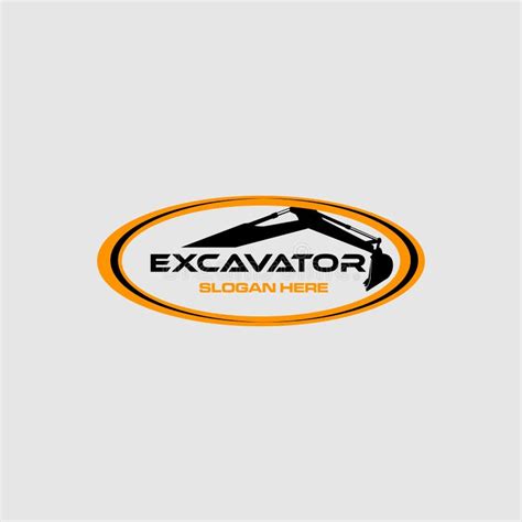 Vector De La Plantilla Del Logotipo De La Excavadora Vector Pesado Del Logotipo Del Equipo De