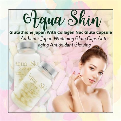 Collagen Capsule Original Aqua Skin Glutathione Japan With Collagen Nac