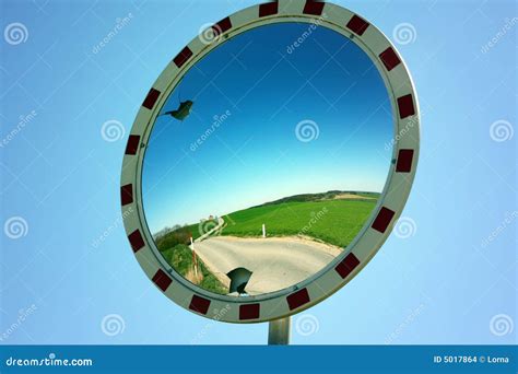 Traffic Safety Mirror Stock Photo Image Of Street Danger 5017864