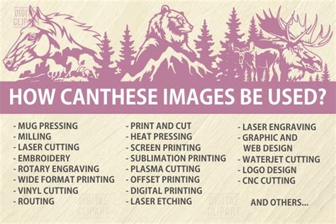 Wildlife Stencils Set5 - Extreme Vector Clipart for Professional Use ...