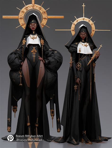 The Nun Futuristic Fashion Comic Art Girls Concept Art Characters