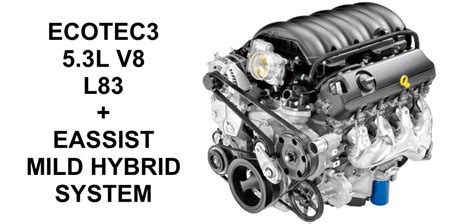 GM 5 3 Liter V8 L8B EcoTec3 Engine With EAssist Mild Hybrid System GM