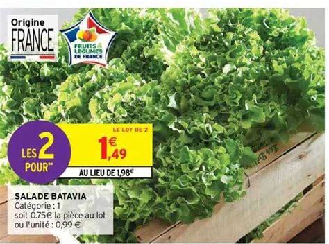 Promo Salade Batavia chez Intermarché Hyper iCatalogue fr