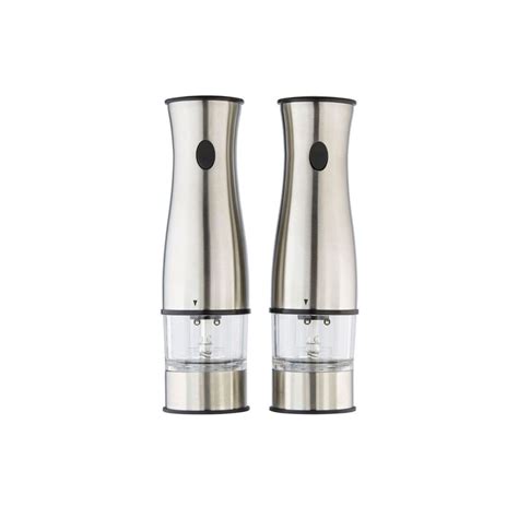 Smith Nobel Electric Salt And Pepper Mills Pcs Silver Hmr Shop N Bid