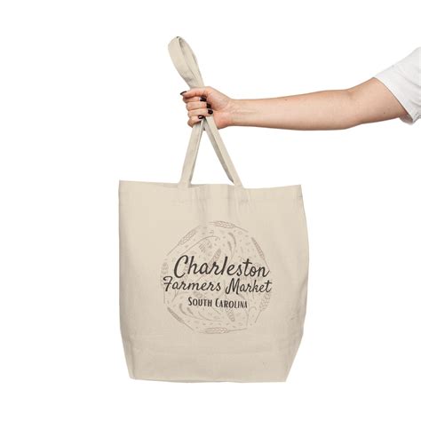 Canvas Shopping Tote Charleston South Carolina Charleston Farmers Market Reusable Tote Bag