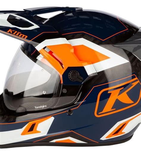 Casco De Moto De Carbono Klim Krios Pro Color Naranja Talla Tama O Lg