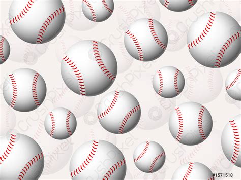 Fondo De Pelotas De Béisbol Vector De Stock 1571518 Crushpixel