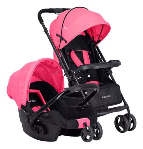 Carriola Portabebe Bebesit Go Lite Carriola Baston Plegable Color Rosa