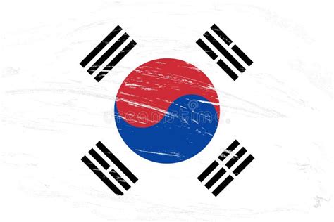 Distressed Korean Flag Stock Illustrations Distressed Korean Flag