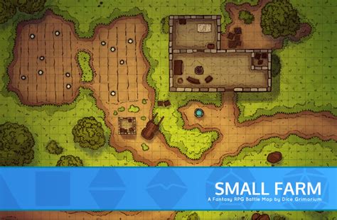 Abandoned Village - D&D Map for Roll20 And Tabletop — Dice Grimorium