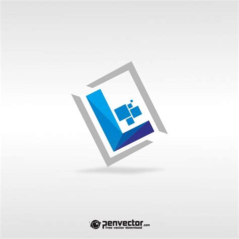 Letter L logo design free vector