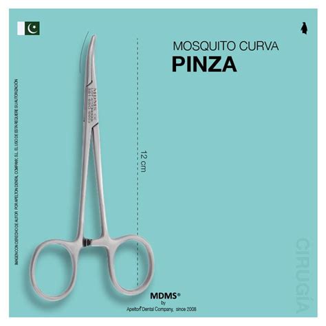 Pinza Mosquito Curva Cm Mdms