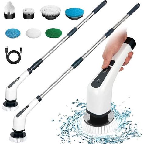 Brosse de Nettoyage électrique sans Fil ZGEER Avec 7 têtes d