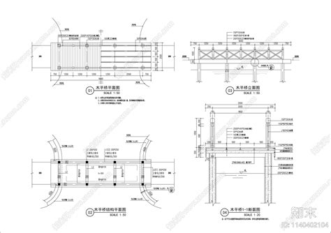 木桥施工图下载【id1140402104】知末案例馆