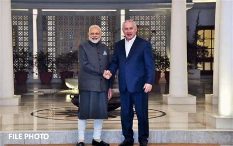 Prime Minister Narendra Modi speaks with Prime Minister of Israel