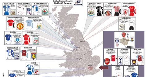 Premier League Map Of England ~ AFP CV