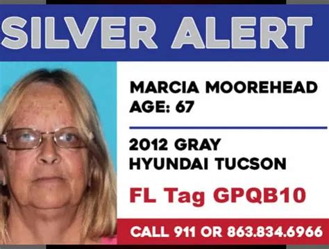 Florida Silver Alert Canceled For Lakeland Woman Marcia Moorehead