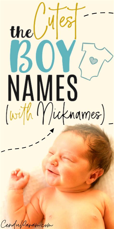 Boy Names With Cute Nicknames Artofit