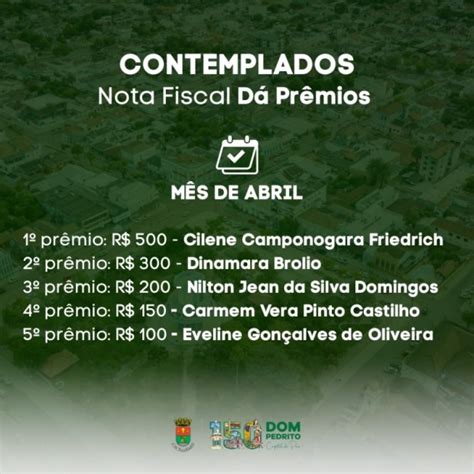 CONHEÇA OS CONTEMPLADOS DO NOTA FISCAL DÁ PRÊMIOS DE ABRIL DE 2023