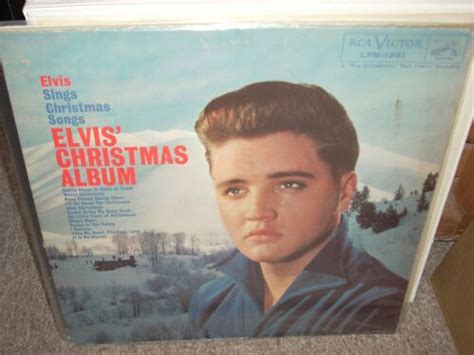 ELVIS PRESLEY Christmas Album Holiday Rca 1951 Reissue 1959 EBay