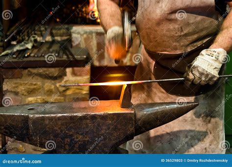 Blacksmith At Work Stock Image Image Of Hand Pane Coal