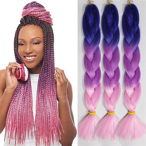 3 Tone Xpression Ombre Braiding Hair Kanekalon Braids Synthetic Hair