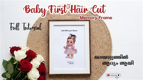 ihow  preserve babys  haircut handmade baby hair cut frame