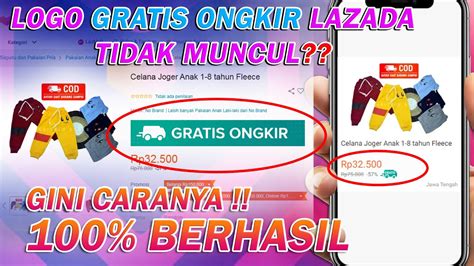 Cara Menampilkan Logo Gratis Ongkir Di Lazada I Cara Memunculkan Logo