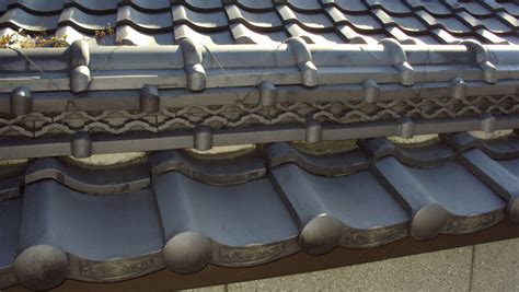 traditional japanese roof tiles on a wall by Drawlikeachild on DeviantArt