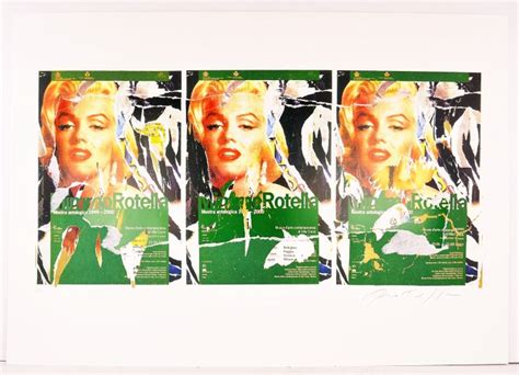 Mimmo Rotella Omaggio A Marilyn A Tribute To Marilyn Catawiki