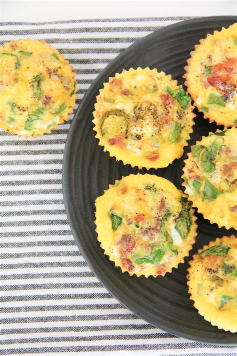 The Best Mini Crustless Quiche Muffins With Spinach