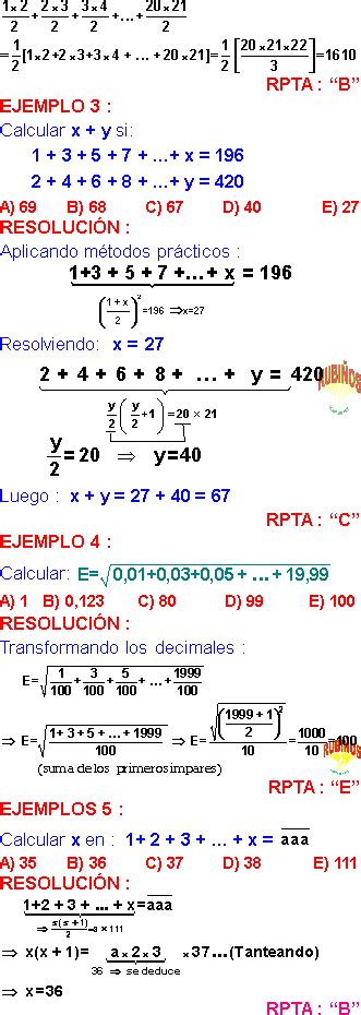 Sumatorias Y Sus Propiedades Ejercicios Resueltos Pdf